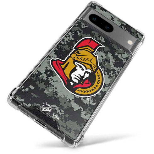 NHL Ottawa Senators Camo Google Pixel 7a Clear Case